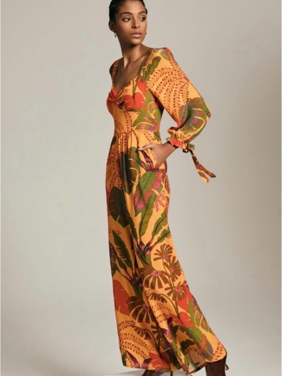 FARM Rio Dresses & Skirts - FARM Rio Sweetheart Jumpsuit 🦜 🧡